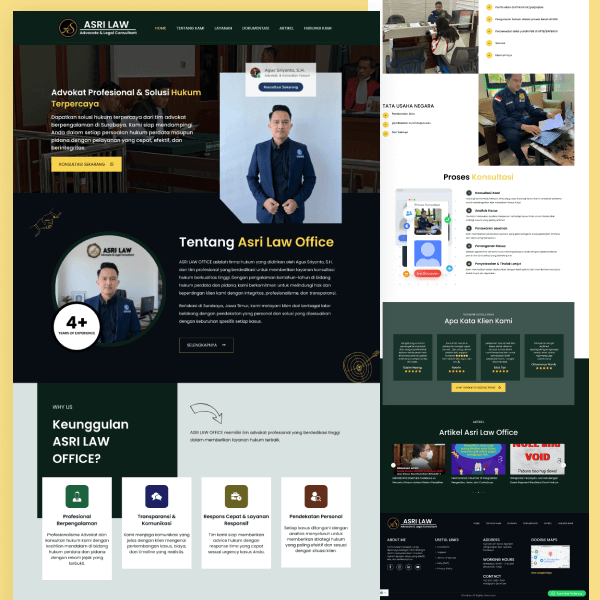 Asri Law Office Profile Website