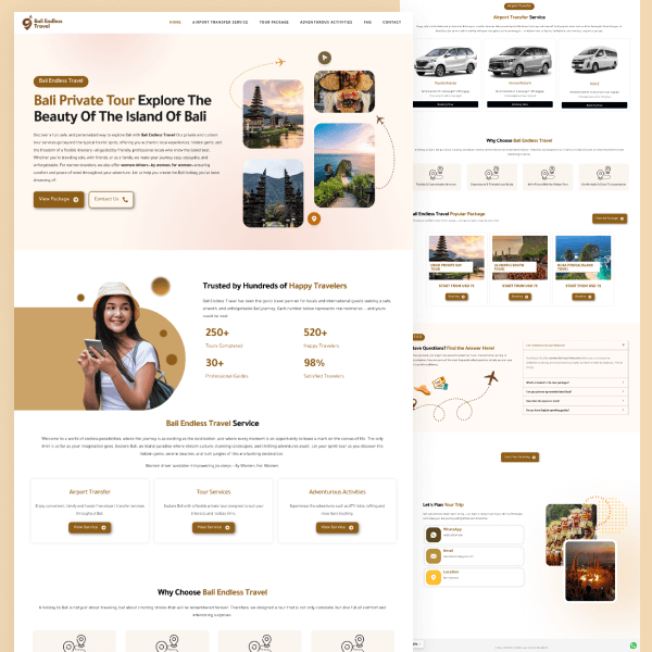 Bali Endless Travel Private Tour Booking