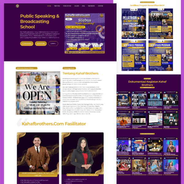 Kahaf Brother Landing Page