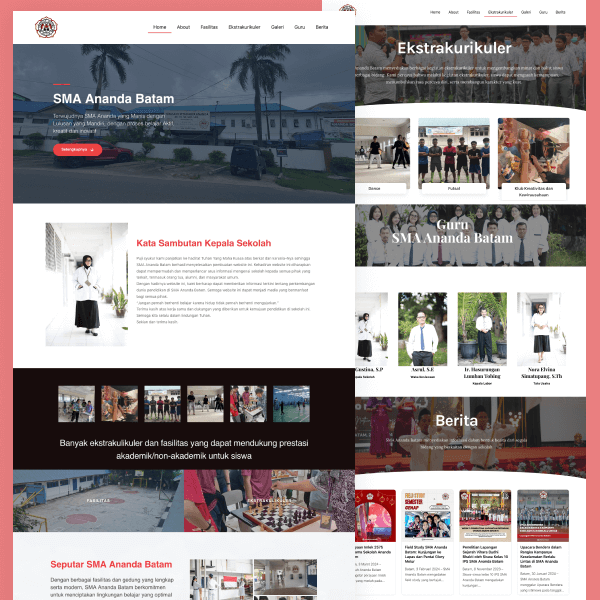 SMA Ananda Batam High School Website